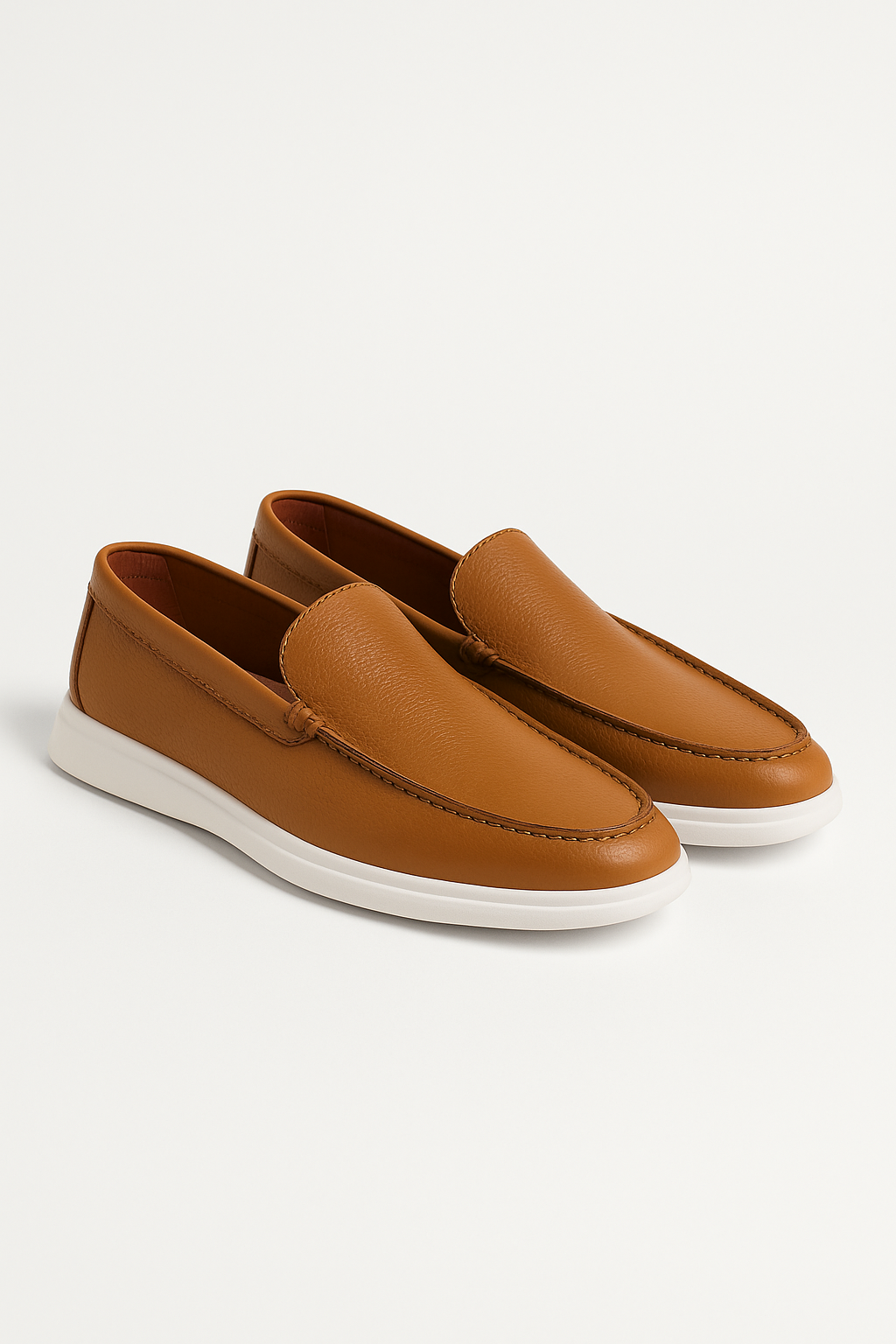 Two-Tone Leather Loafers for Women | Stylish Comfort with Flexible Sole 5