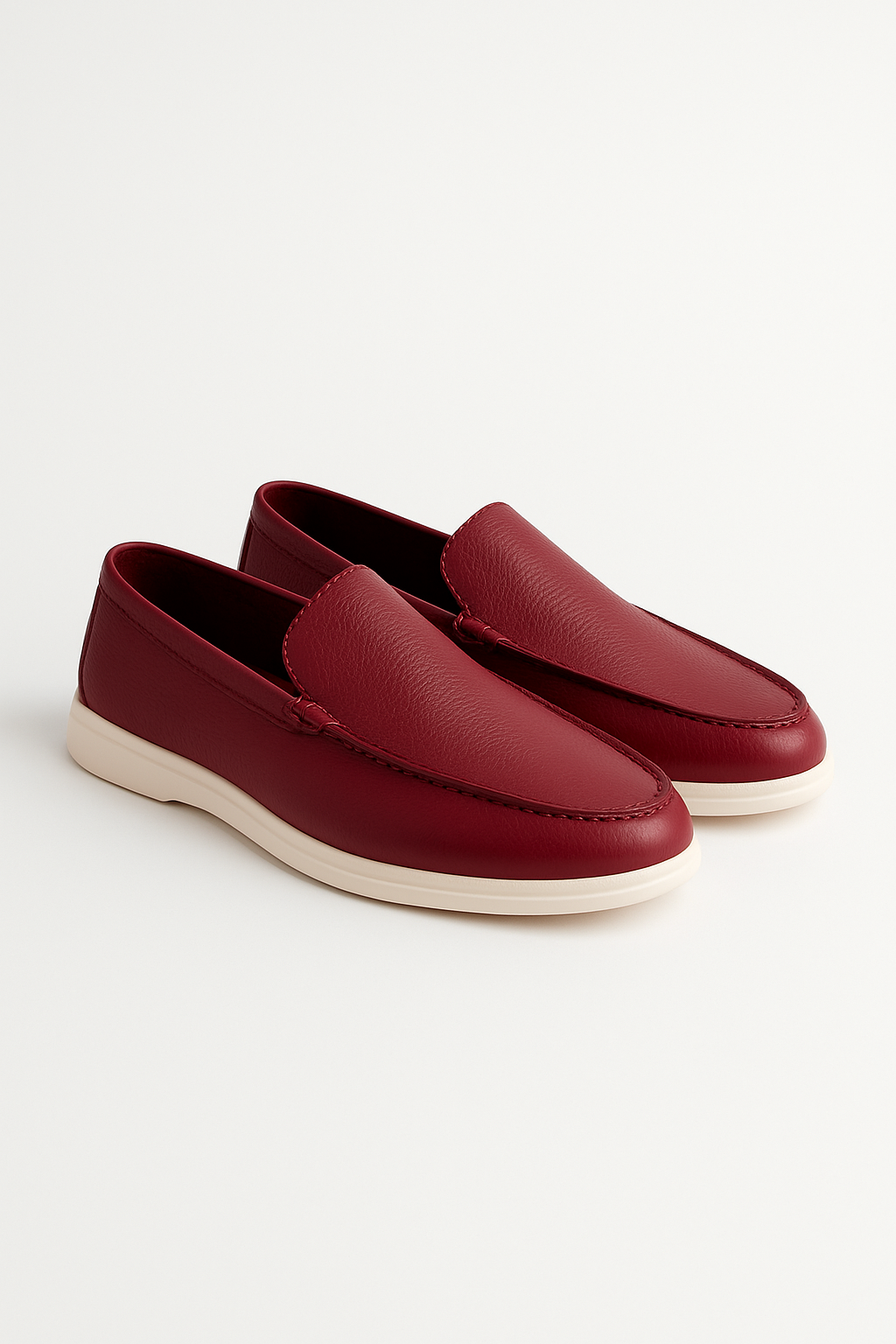 Two-Tone Leather Loafers for Women | Stylish Comfort with Flexible Sole 7