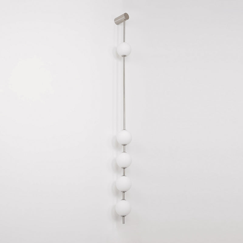 Vertical Balls Wall Lamp | Elegant Brass Sconce with Adjustable Height 10