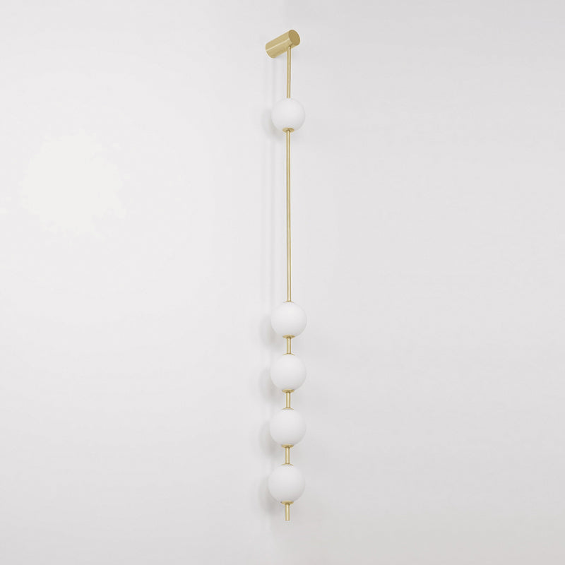 Vertical Balls Wall Lamp | Elegant Brass Sconce with Adjustable Height 11