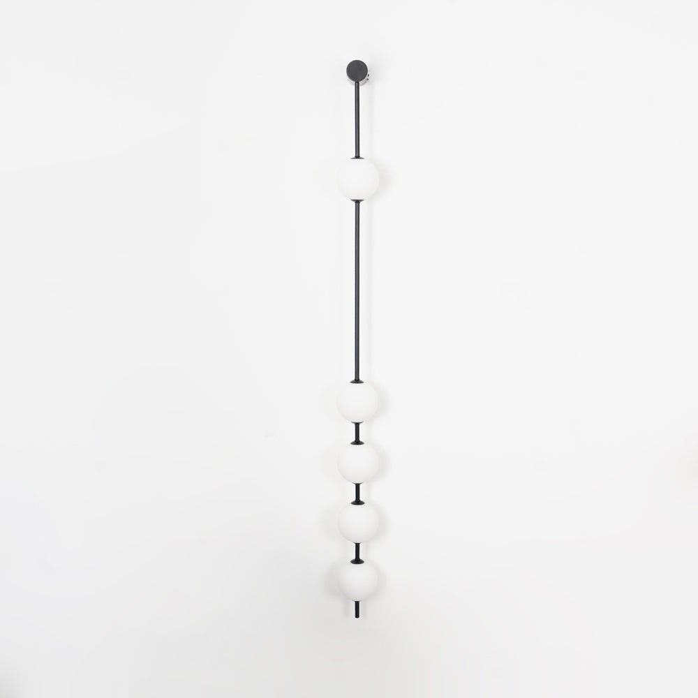 Vertical Balls Wall Lamp | Elegant Brass Sconce with Adjustable Height 13