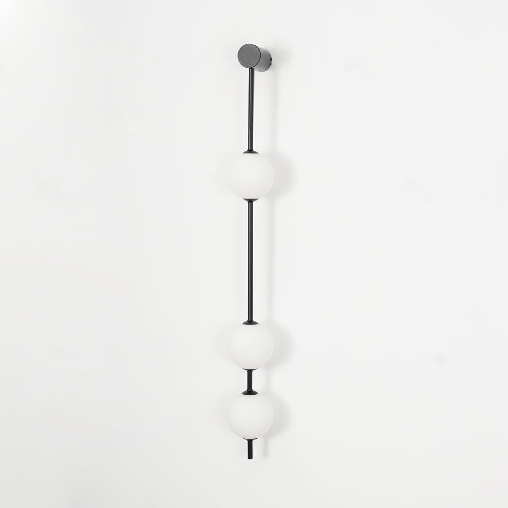 Vertical Balls Wall Lamp | Elegant Brass Sconce with Adjustable Height 15
