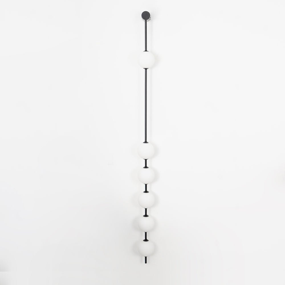 Vertical Balls Wall Lamp | Elegant Brass Sconce with Adjustable Height 16