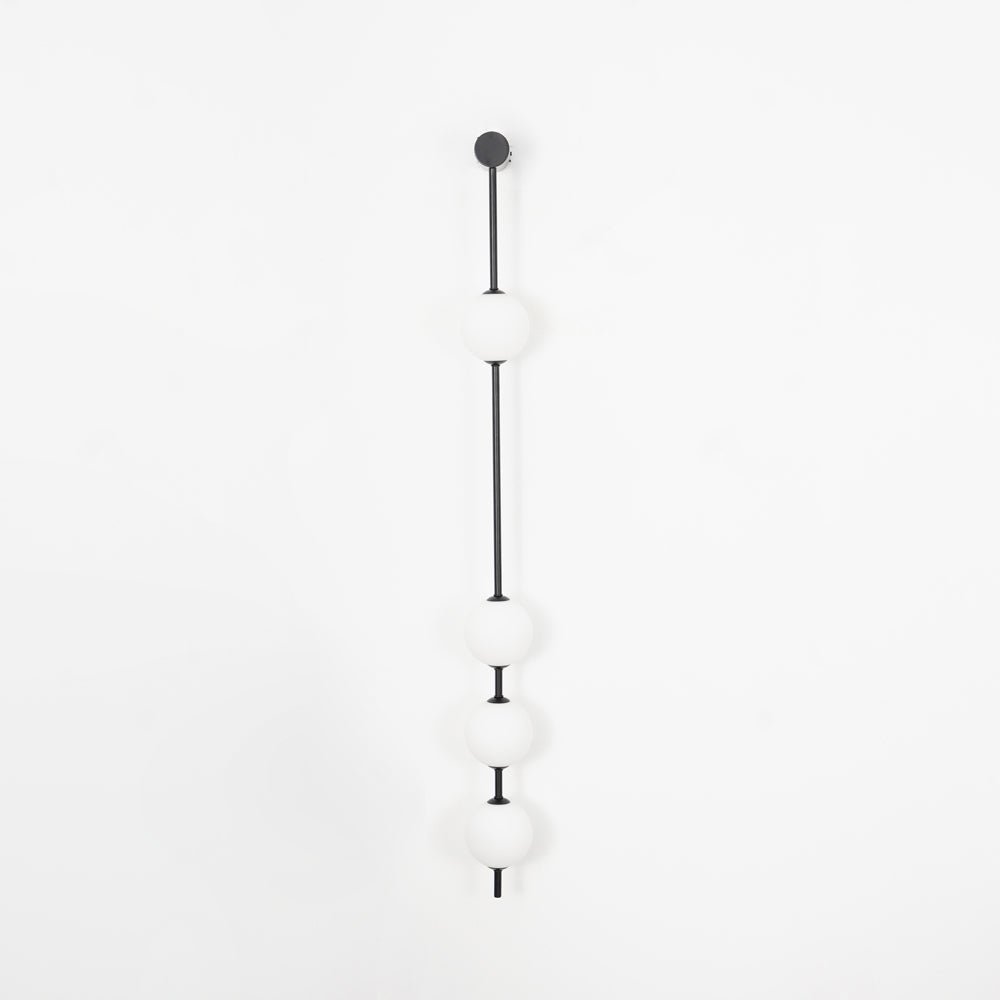 Vertical Balls Wall Lamp | Elegant Brass Sconce with Adjustable Height 19