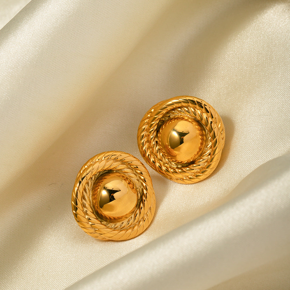 Vintage-Inspired Gold Earrings | Ethically Sourced 18k Gold Woven Design 4