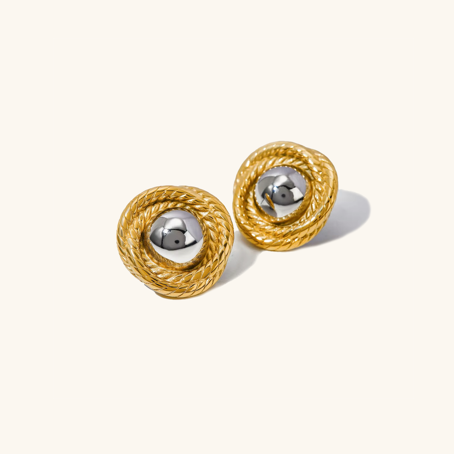 Vintage-Inspired Gold Earrings | Ethically Sourced 18k Gold Woven Design 8