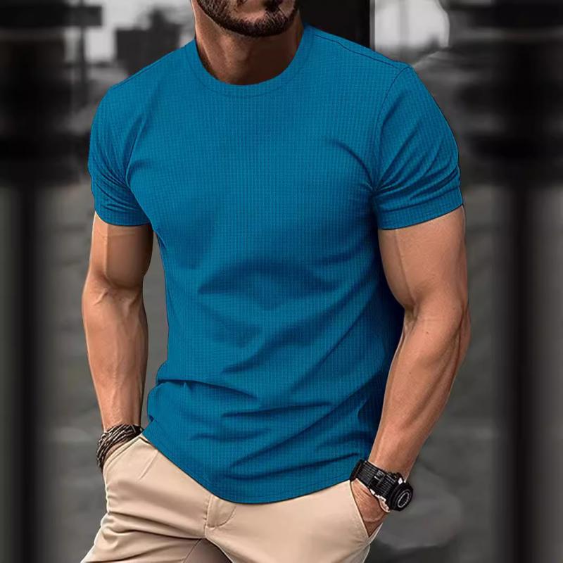 Waffle Texture T-Shirt | Modern Design with Athletic Fit & Breathable Fabric 0