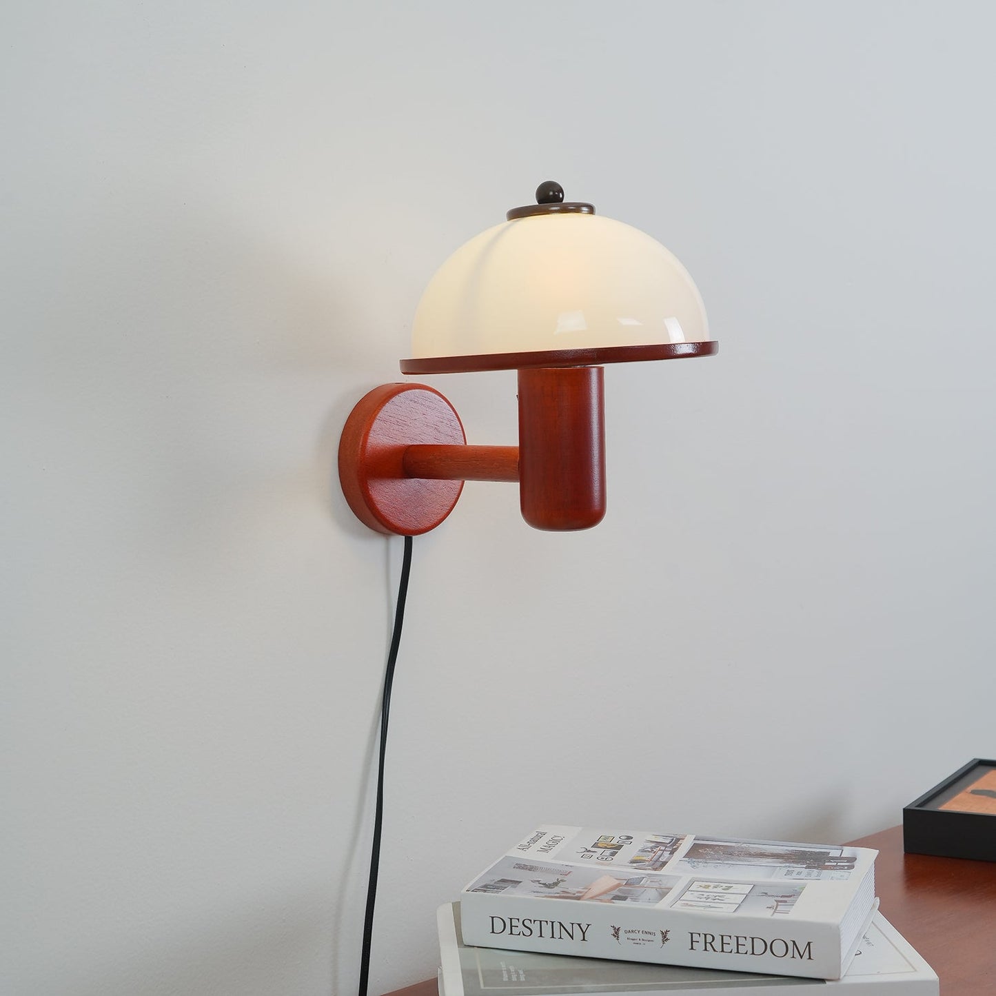 Wall Sconce Lighting | Elegant Oak Wood Finish with Soft Illumination 4