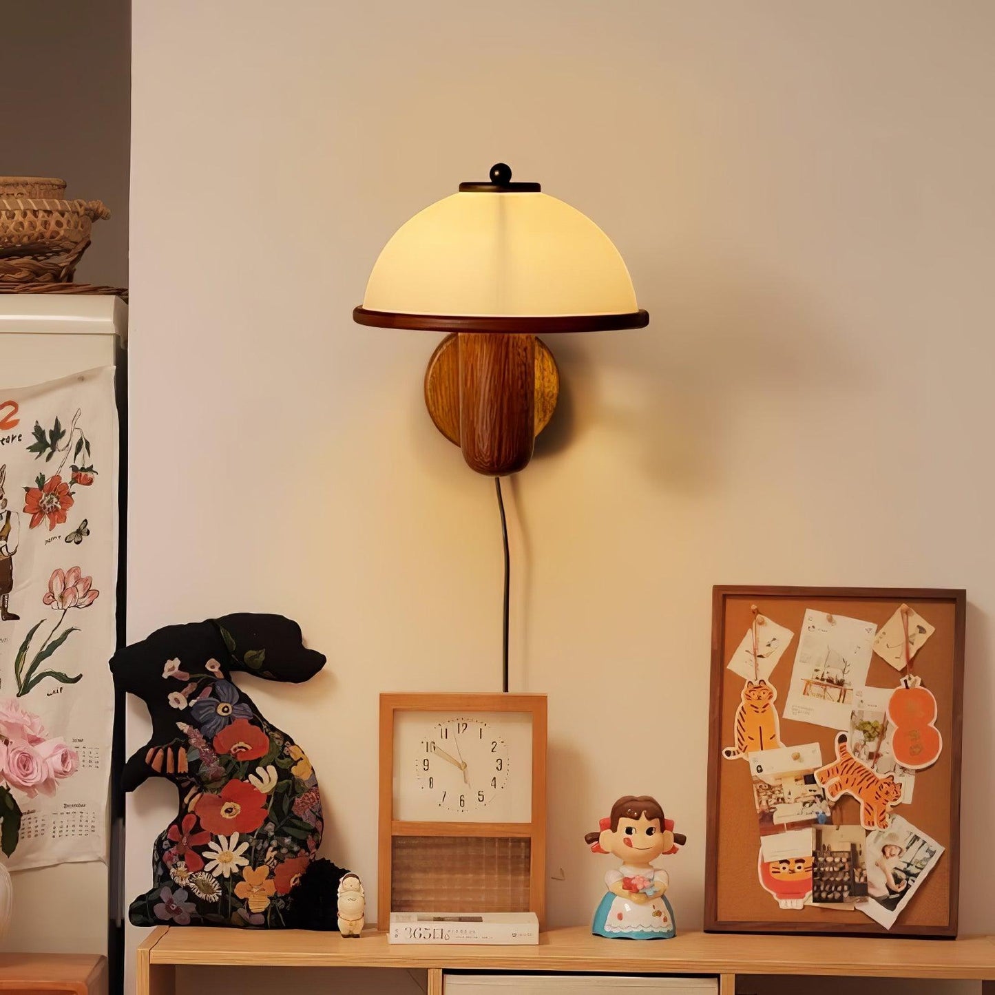 Wall Sconce Lighting | Elegant Oak Wood Finish with Soft Illumination 7