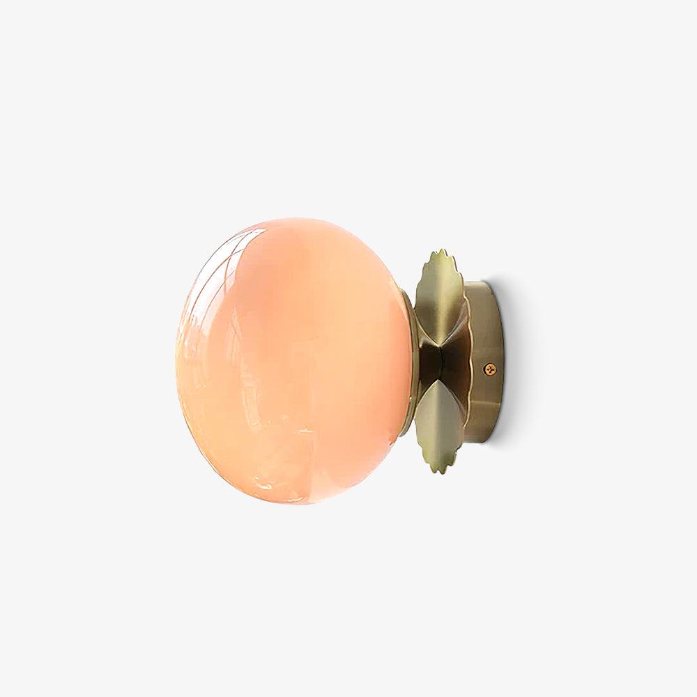 Wall Sconces | Elegant Pink Glass Diffuser with Versatile Mounting Options 1