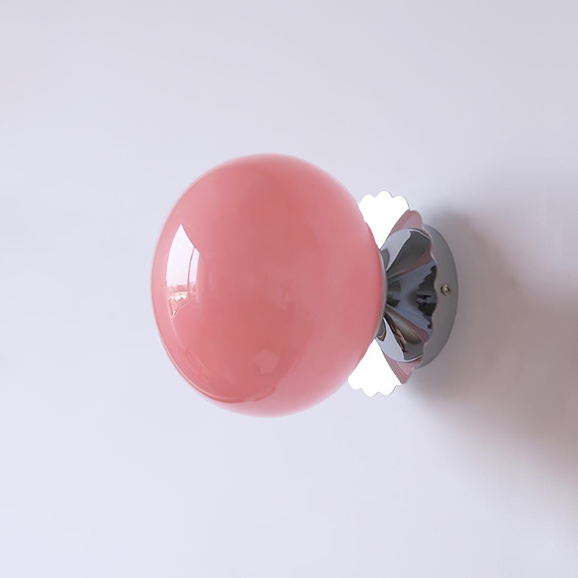 Wall Sconces | Elegant Pink Glass Diffuser with Versatile Mounting Options 10