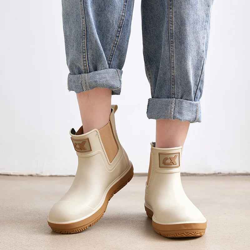 Waterproof Rain Boots Women | Durable Rubber Medium-Cylinder Design 3