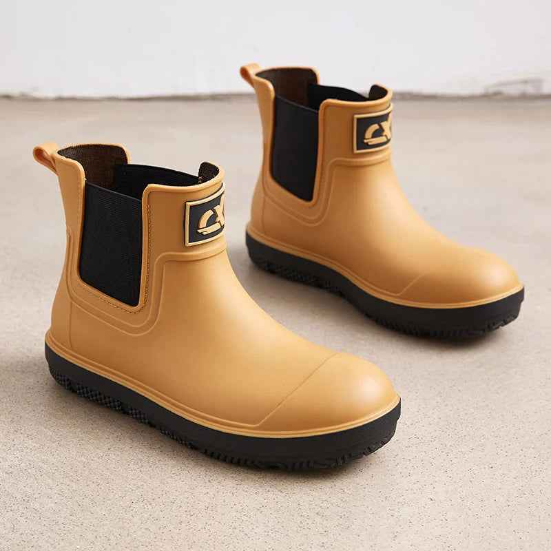 Waterproof Rain Boots Women | Durable Rubber Medium-Cylinder Design 9