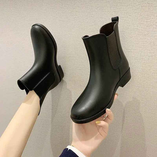Waterproof Slip-On Rain Boots | Comfortable Cushioned Design for Women 0