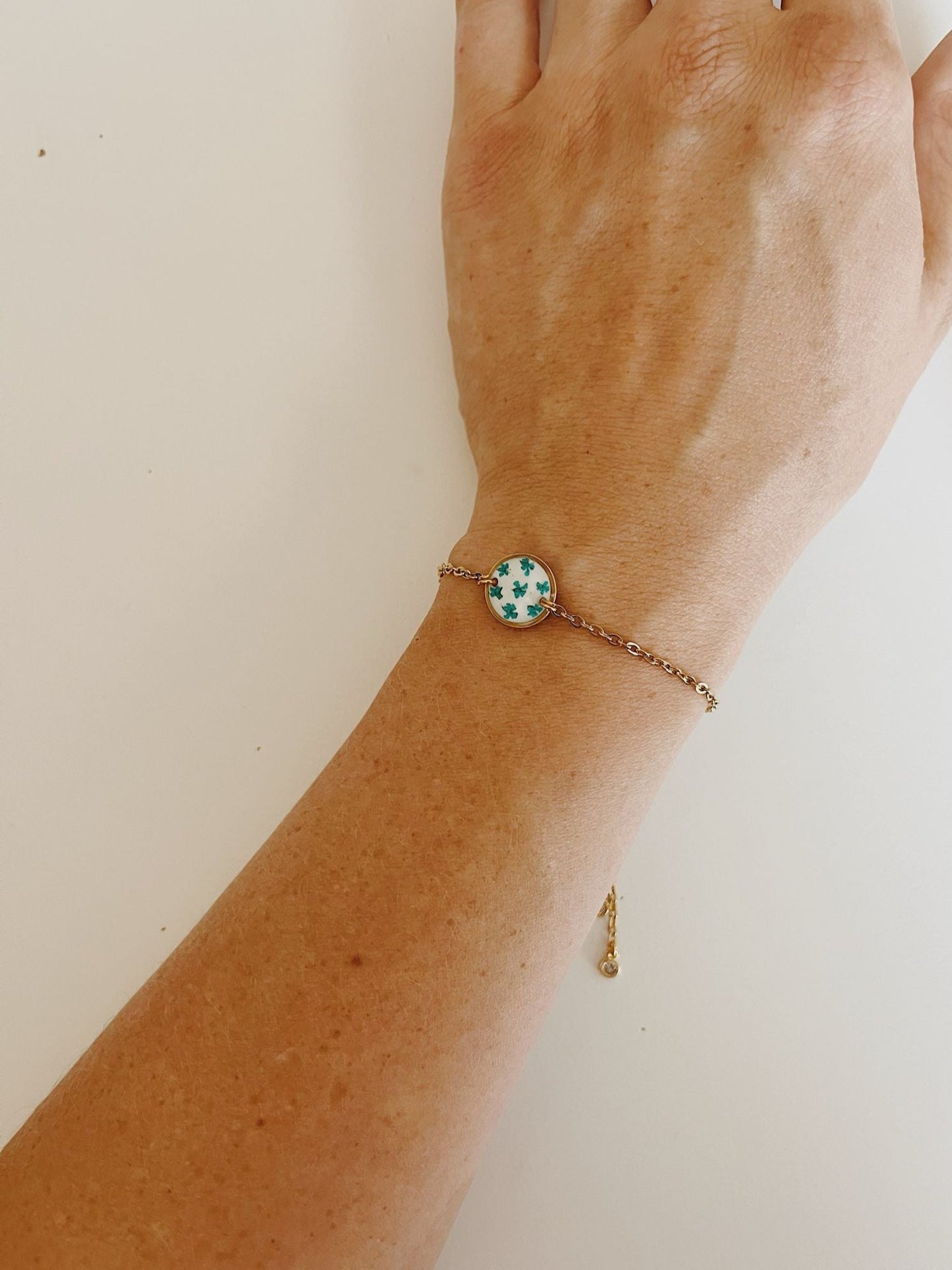 Wildflower Gold Bracelet Small Pendant