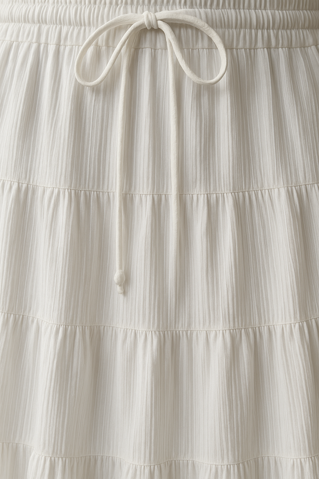 White Maxi Skirt | Bohemian Lace Detail, Lightweight Polyester for Women 2