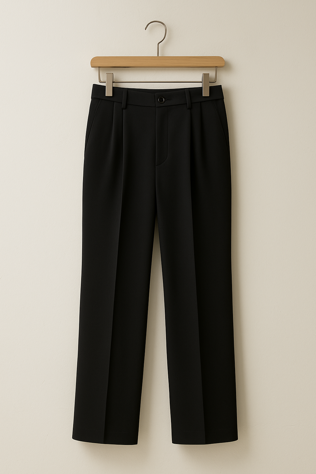 Wide-Leg Trousers | High-Waisted Design with Pleats for Elegant Fit 0