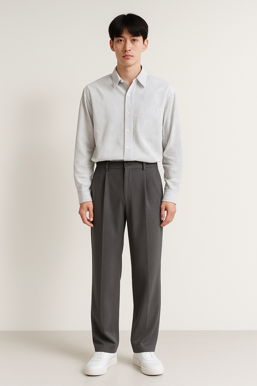 Wide-Leg Trousers | High-Waisted Design with Pleats for Elegant Fit 4