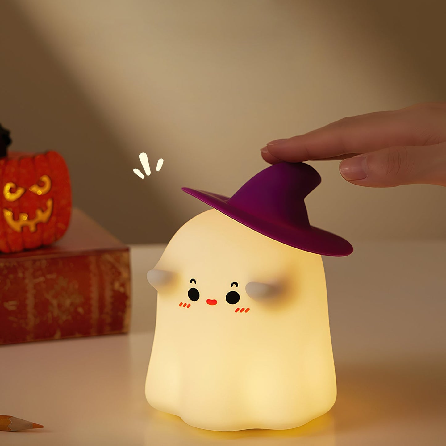Wizard-Themed LED Night Light | Soft Silicone with Automatic Shutoff 2
