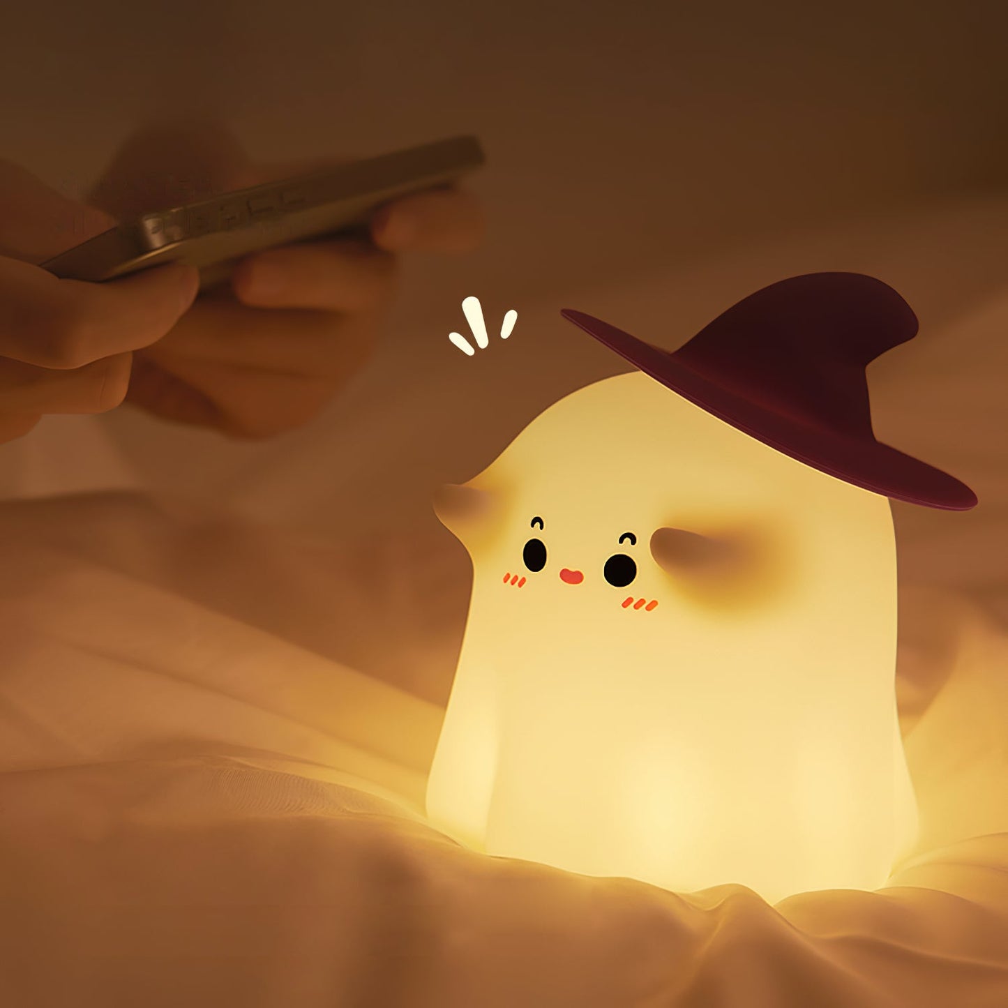 Wizard-Themed LED Night Light | Soft Silicone with Automatic Shutoff 3