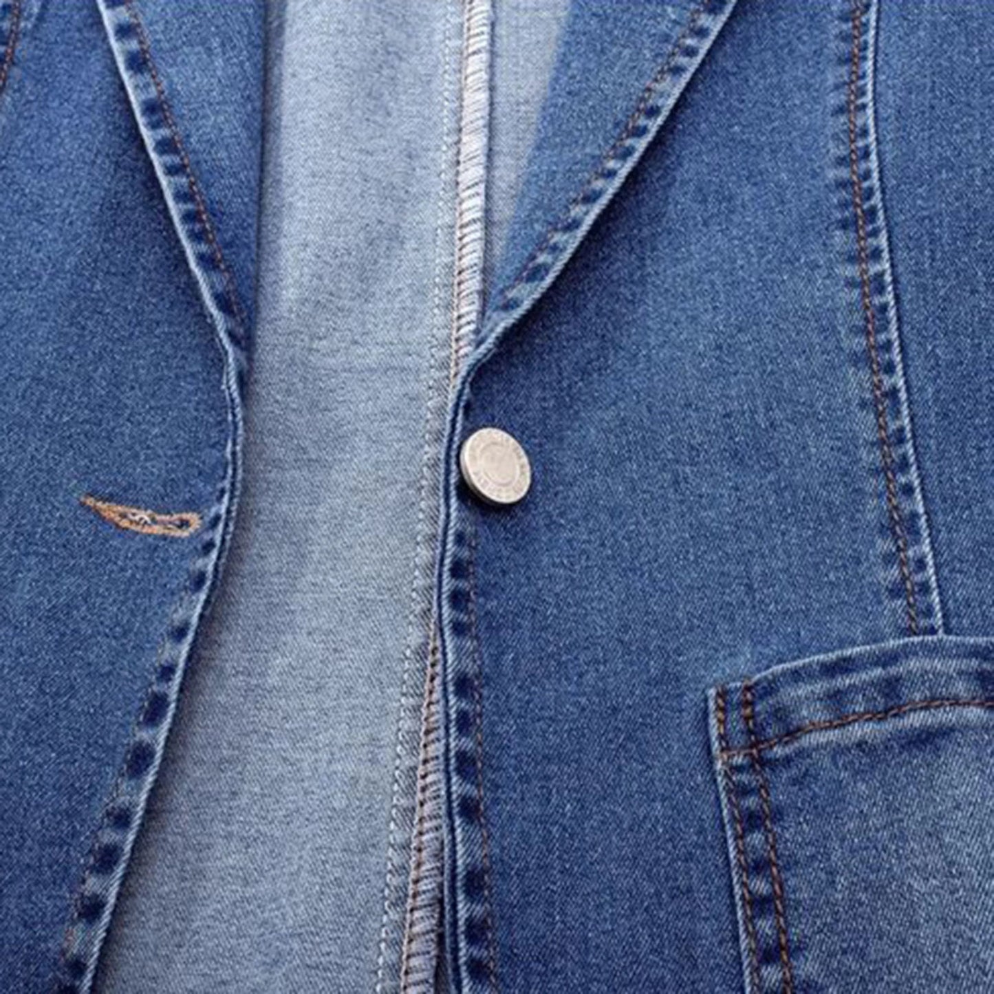 Women's Blazer | Lightweight Denim with Tailored Fit for Everyday Style 1