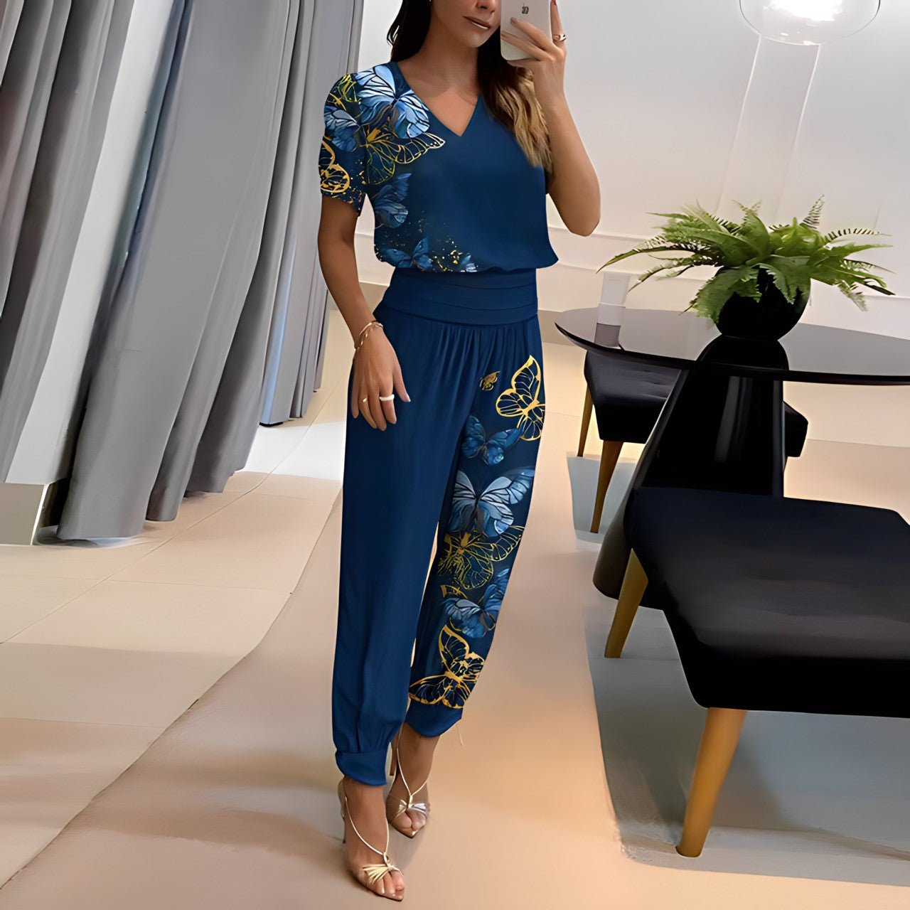 Women's Blouse and Pants Set | Effortless Elegance with Comfortable Fit 1