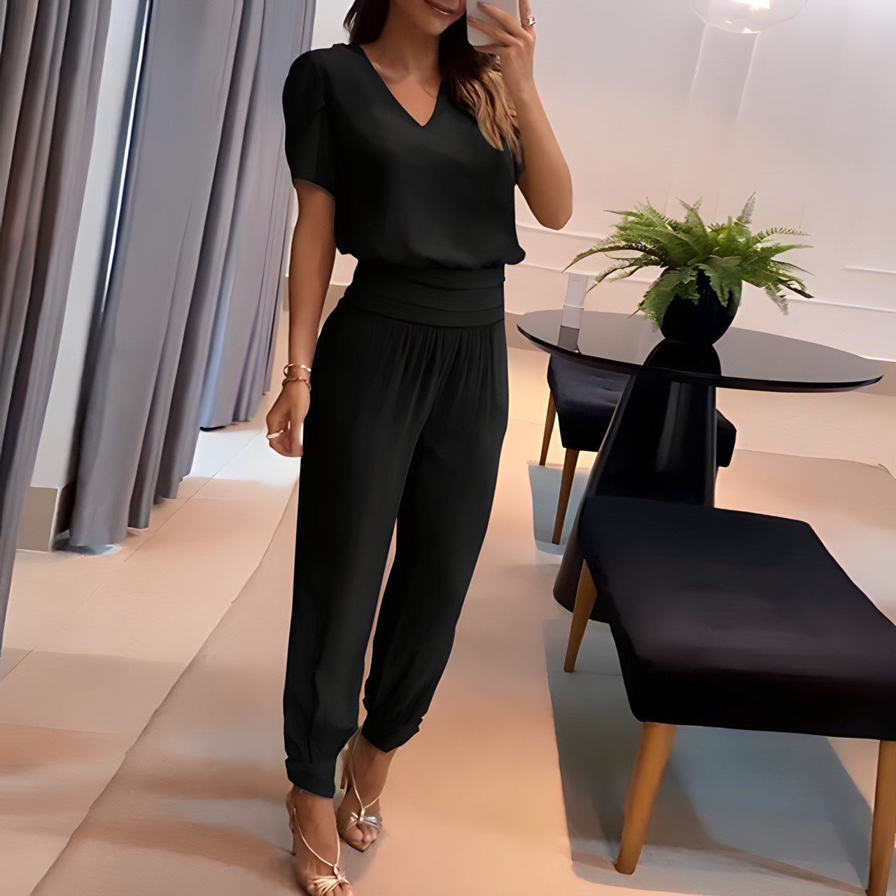 Women's Blouse and Pants Set | Effortless Elegance with Comfortable Fit 3