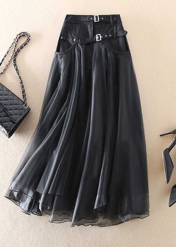 Women's Maxi Skirt | Elegant High Waist Flowing Mesh Design for Versatile Styling 1