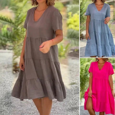 Women's Summer Dress | Lightweight V-Neck Midi for Effortless Style 4