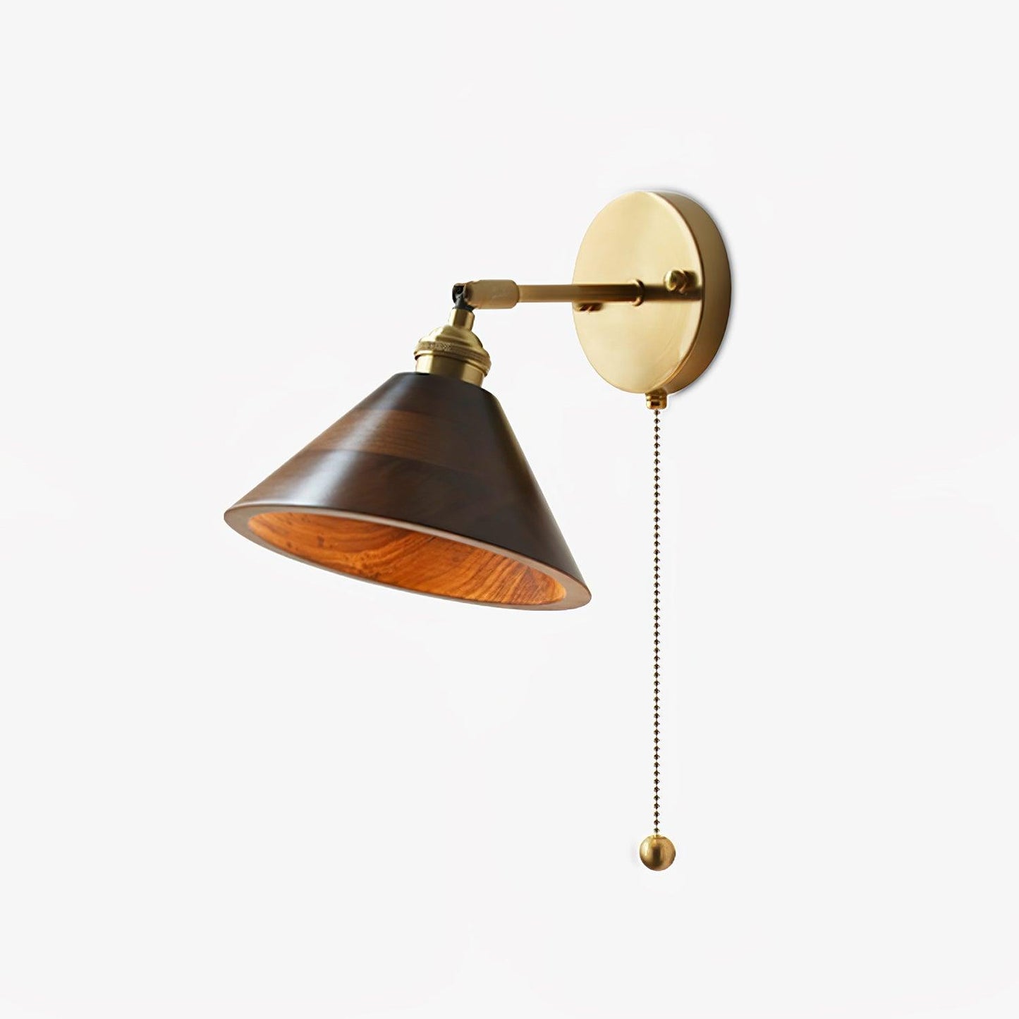 Wood Wall Sconce | Natural Walnut Design with Soft LED Illumination 1