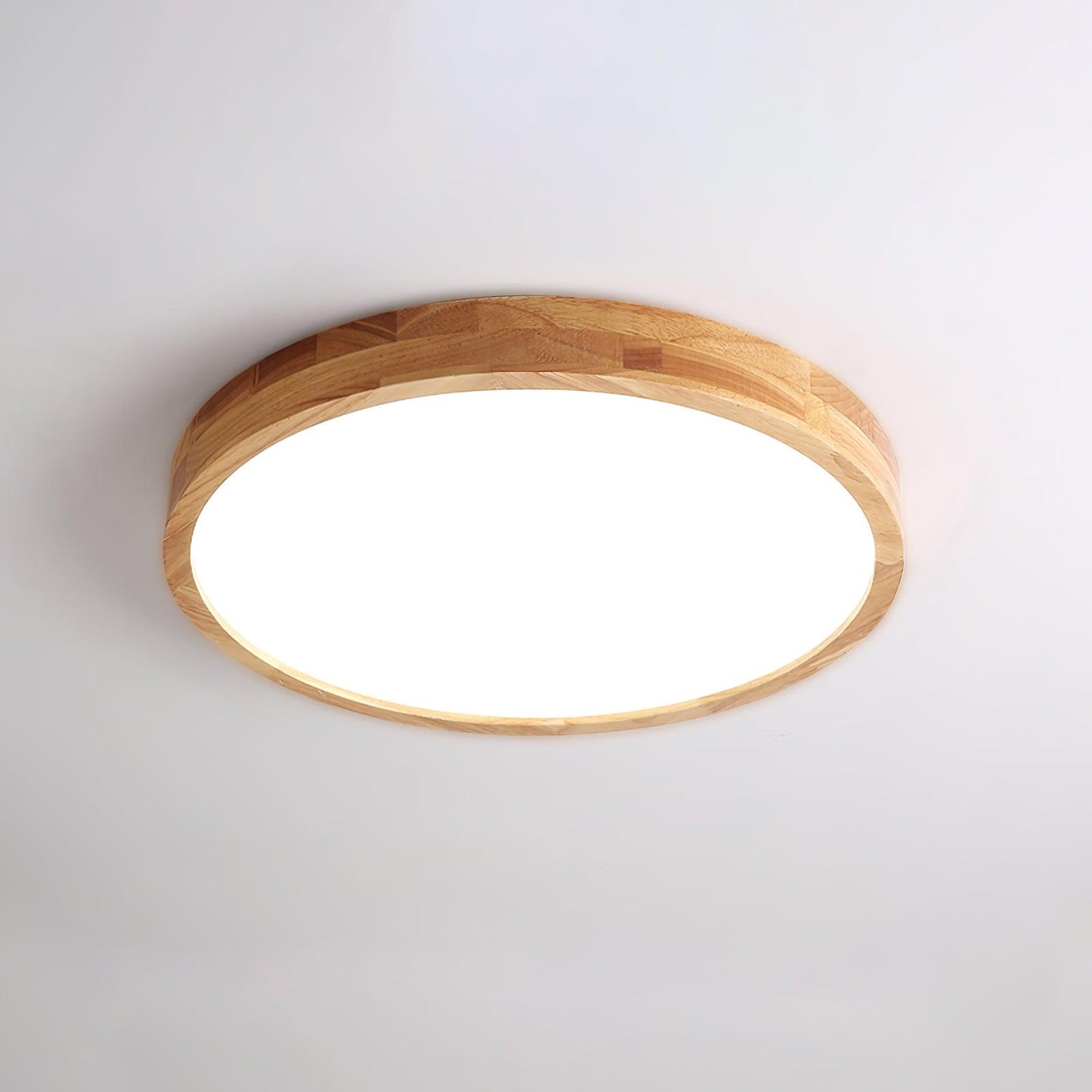 Wooden Geometric Ceiling Light | Adjustable LED with Stylish Design 10