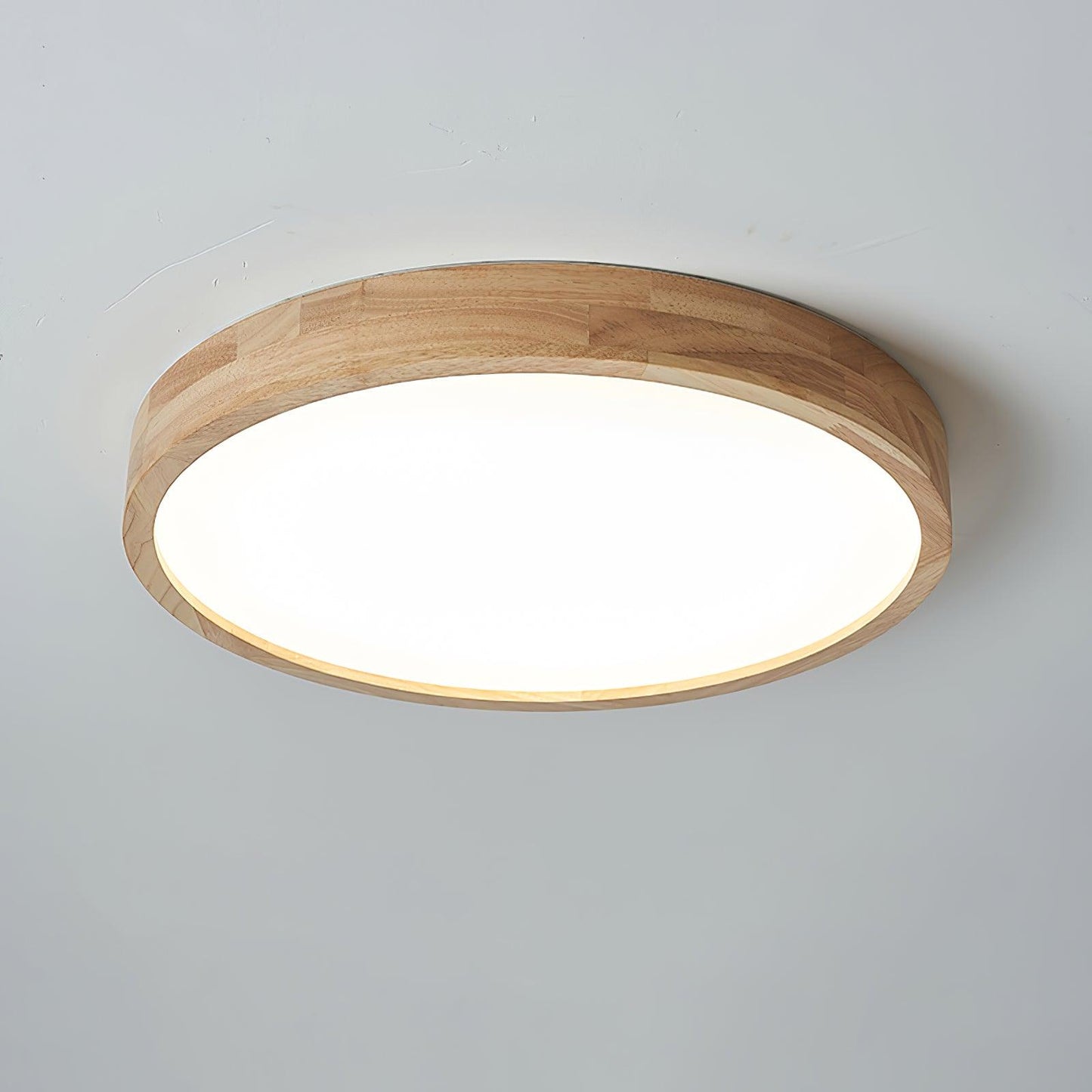 Wooden Geometric Ceiling Light | Adjustable LED with Stylish Design 13