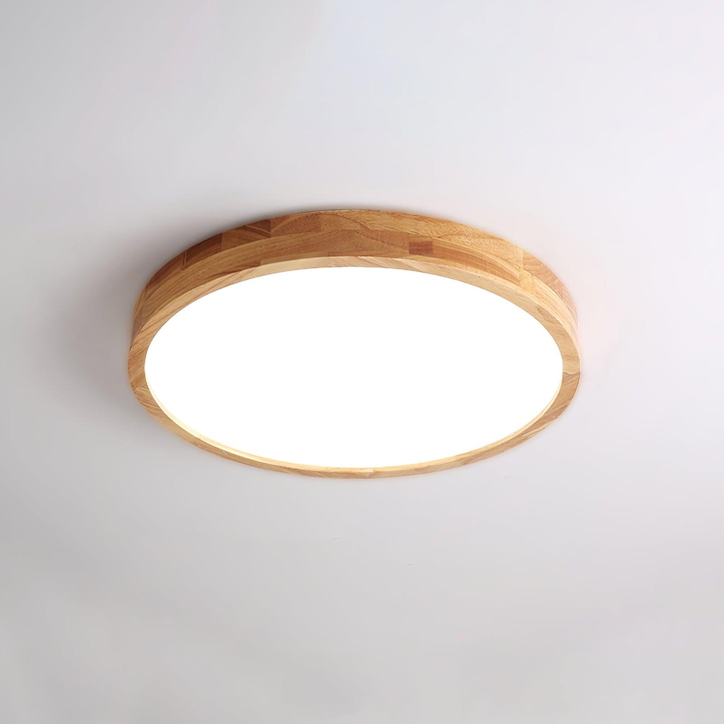 Wooden Geometric Ceiling Light | Adjustable LED with Stylish Design 16