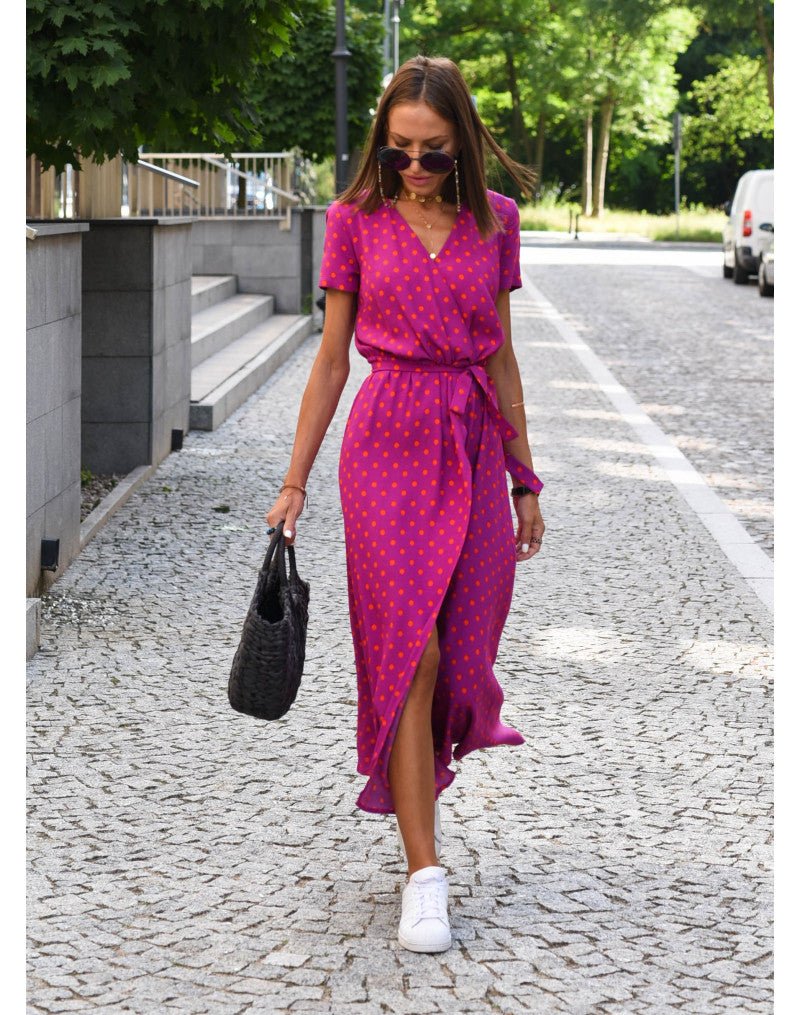 Wrap Dress | Flattering Silhouette with Stylish Print for Versatile Wear 7