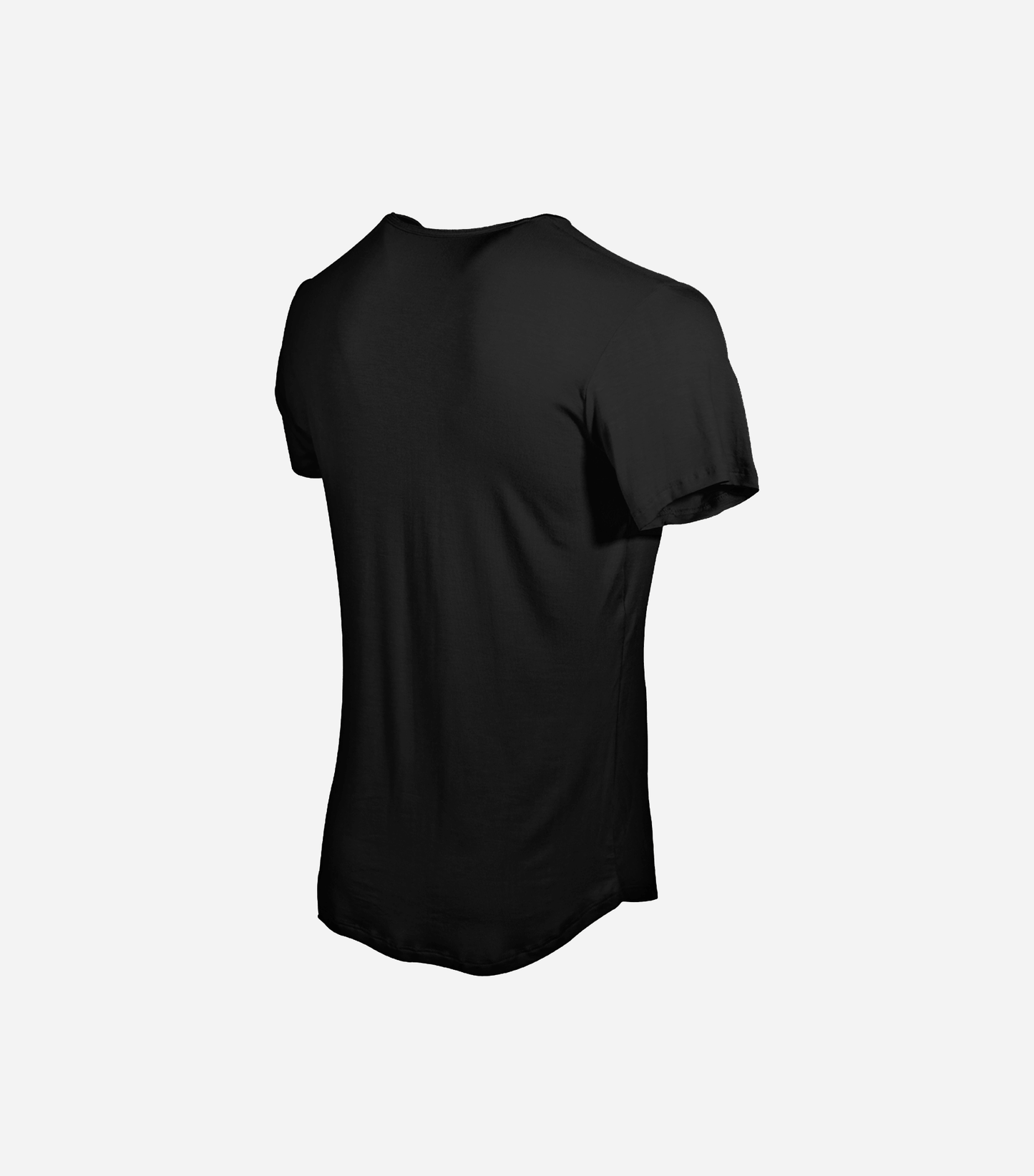 Bamboo Swift T-shirt met gebogen zoom - Heather Grey