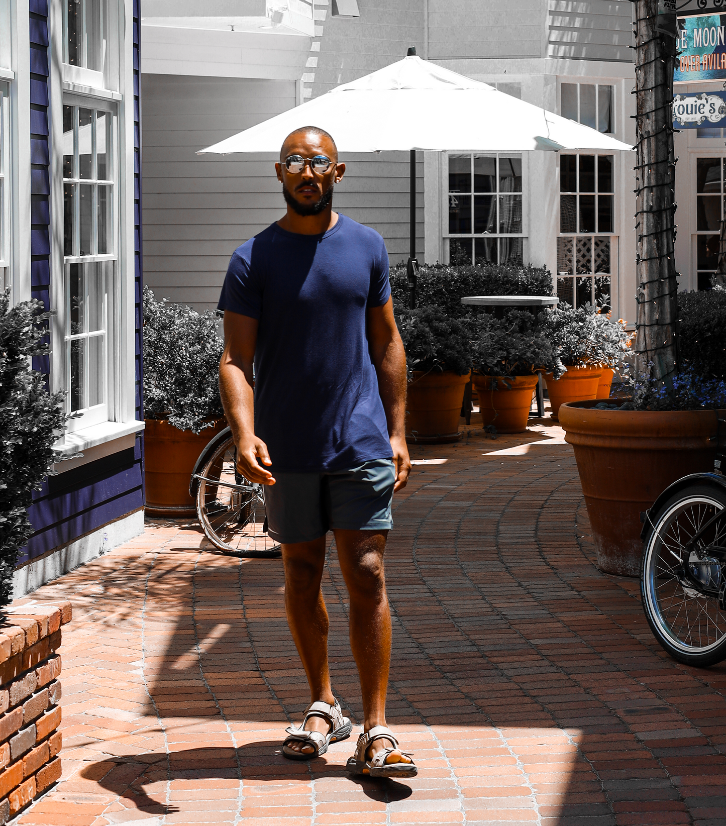T-shirt Bamboo Aerotech - Bleu marine