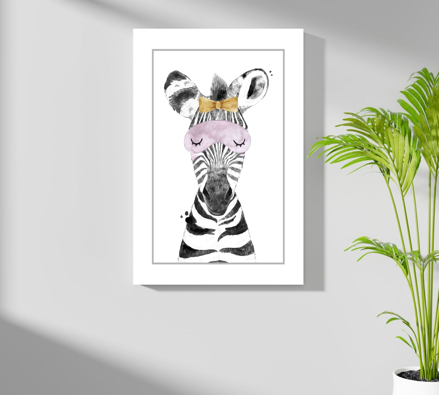 Druk na aluminium Sleepy Zebra