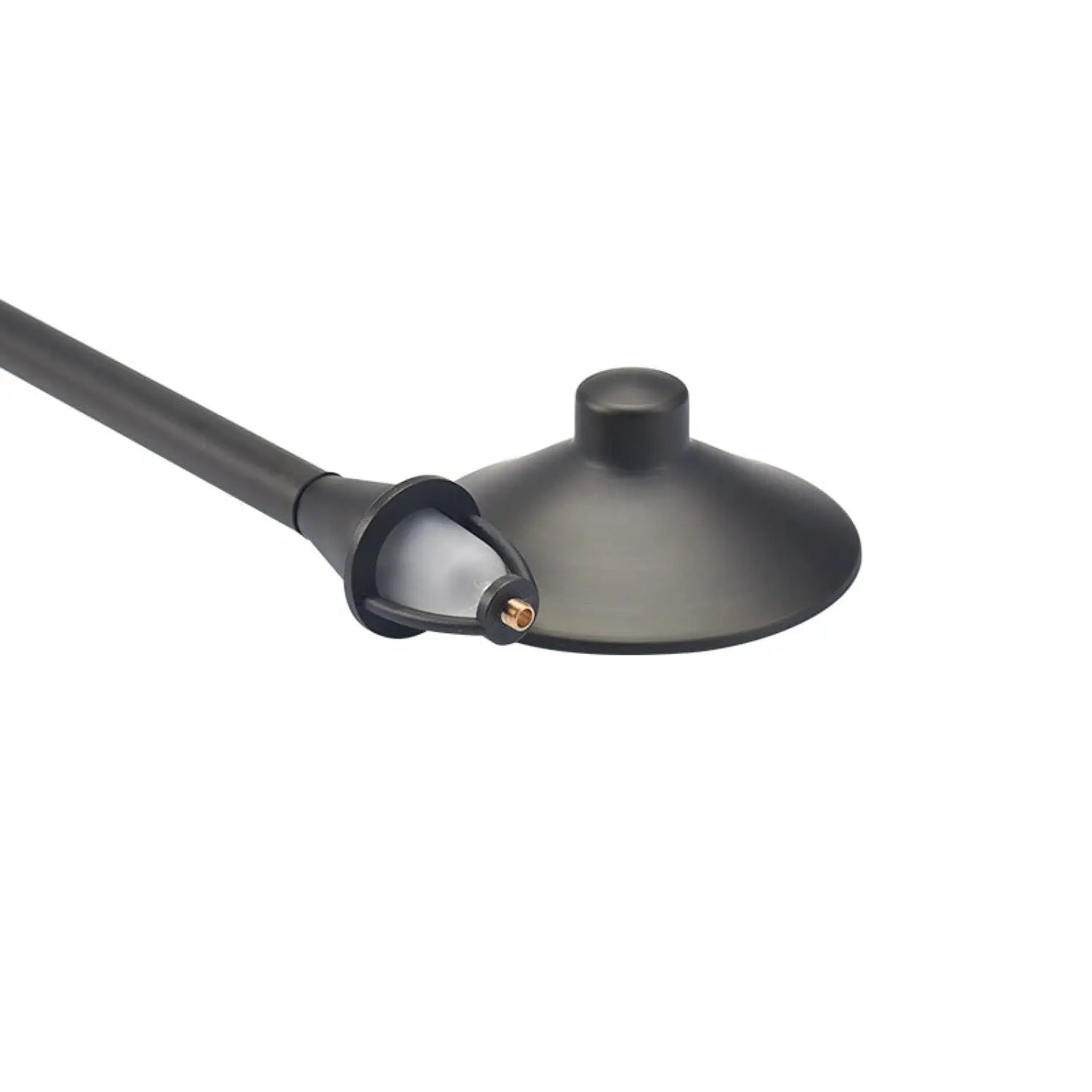 Mässing utomhus gångbelysning med flat hatt, G4-sockel och 72" ledningskabel