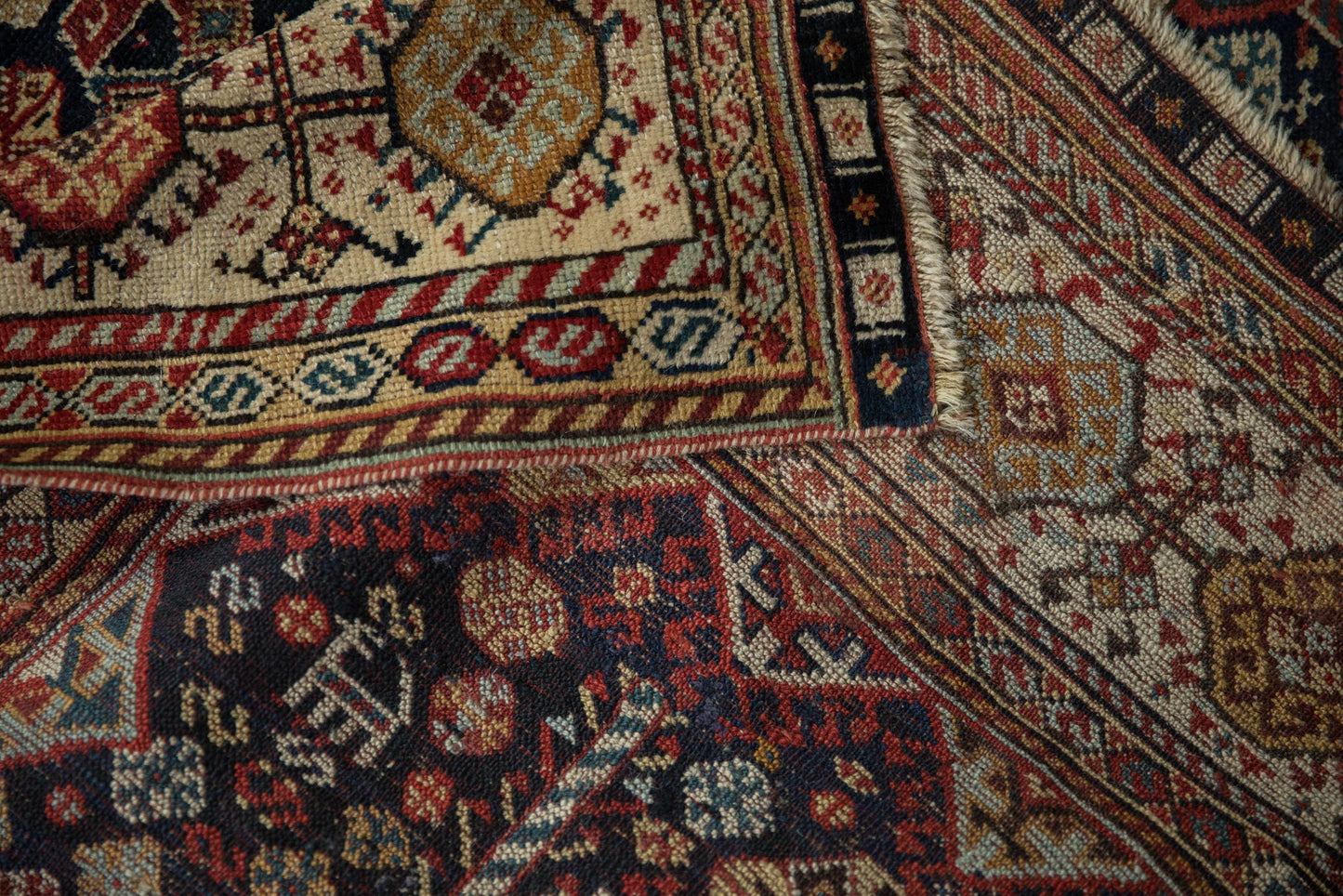 5.5x7.5 Antique Fine Qashqai Carpet