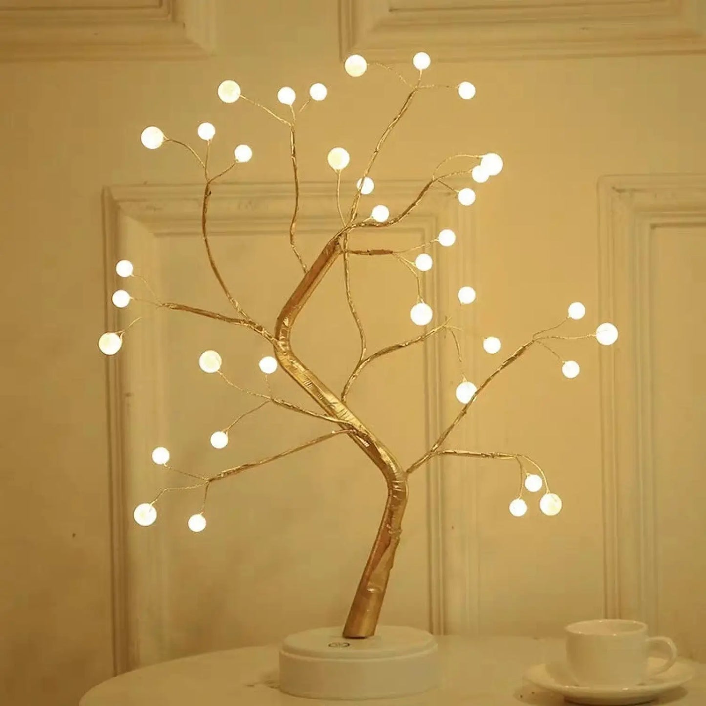 Dekorativa sovrumsträdljus med LED-koppartrådsdesign