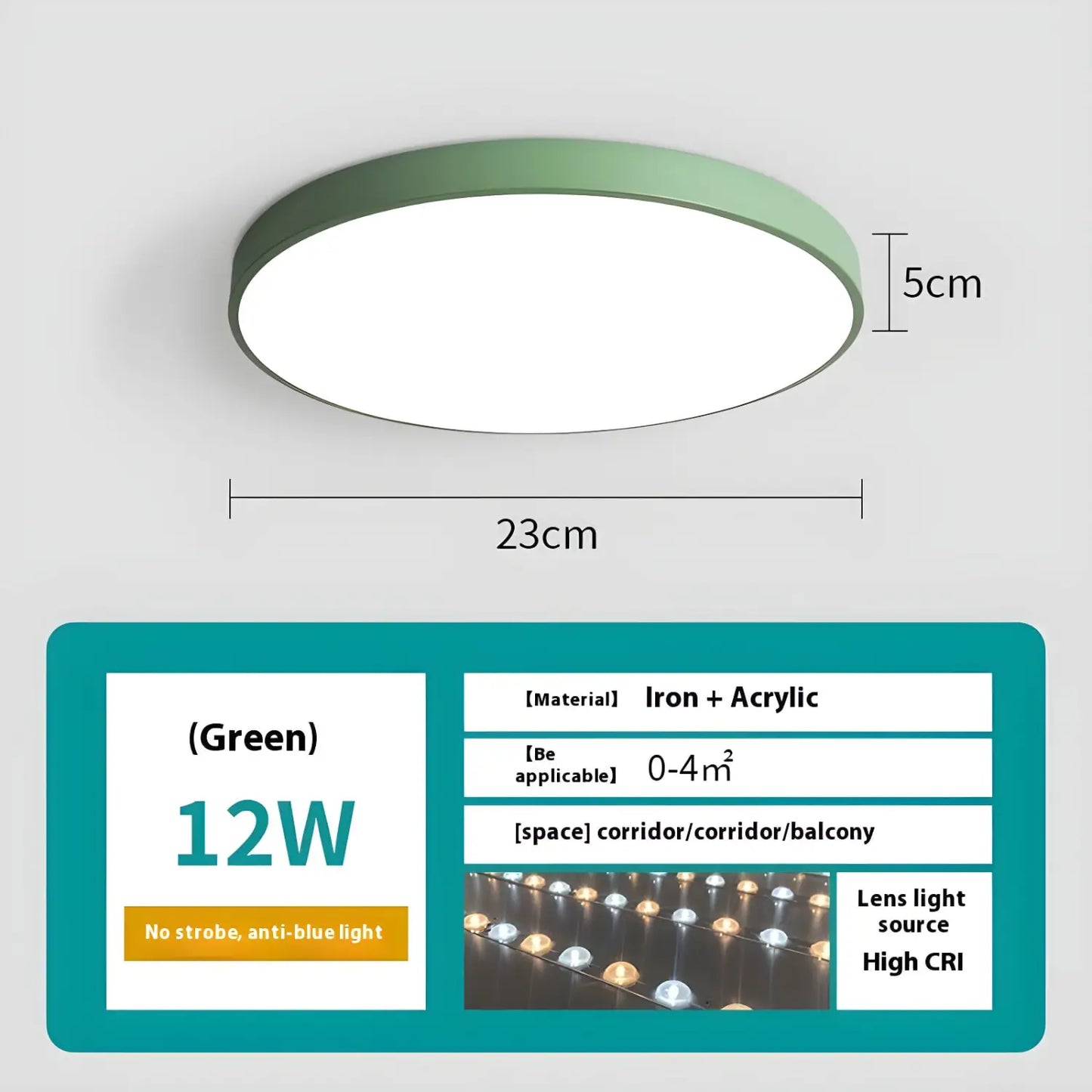Dimbara smarta taklampan med fjärrkontroll - sovrum och vardagsrum LED-lampa