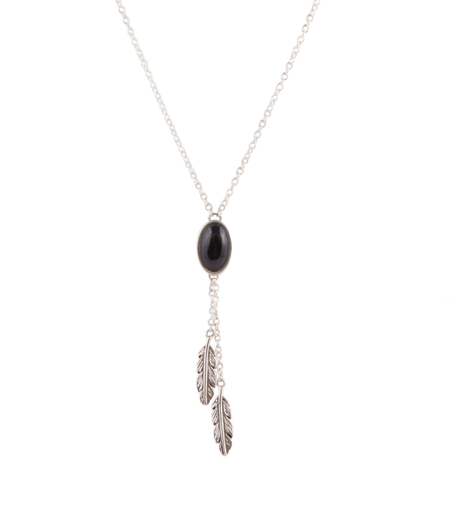 Collana Double Or Nothing Quill Onyx e Argento Sterling