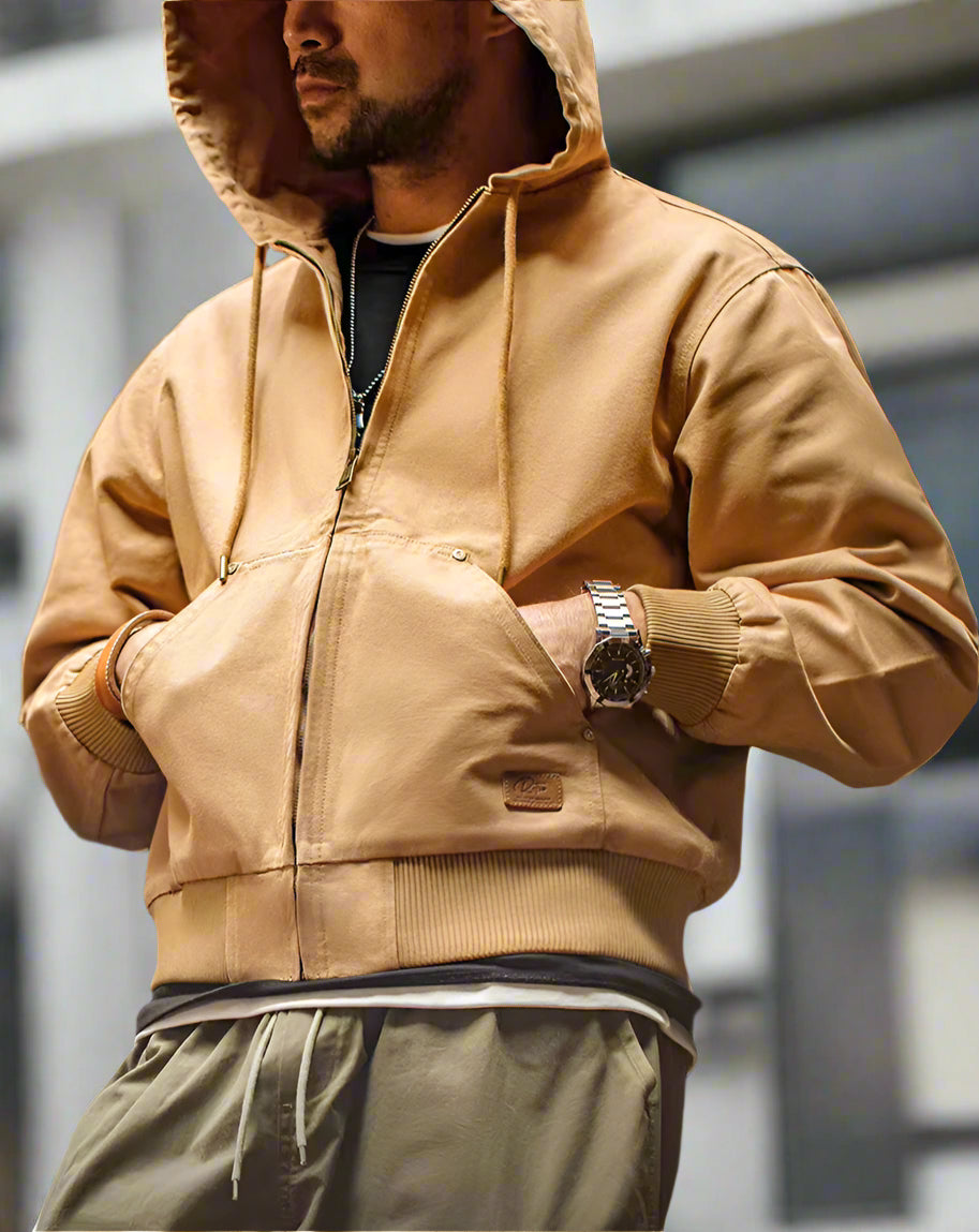 Hooded Canvas Jacket | MASON