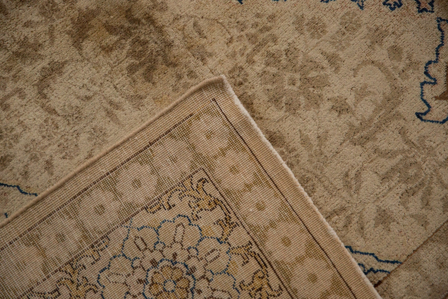 7x11 Vintage Distressed Tabriz Carpet