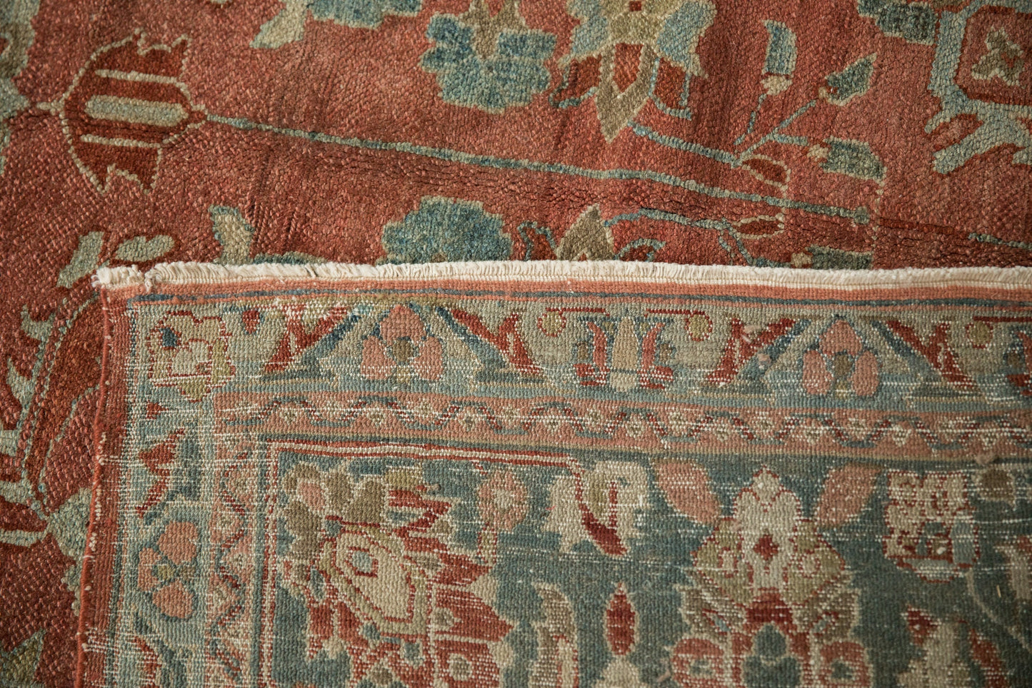 7x17 Vintage Distressed Bibikabad Carpet