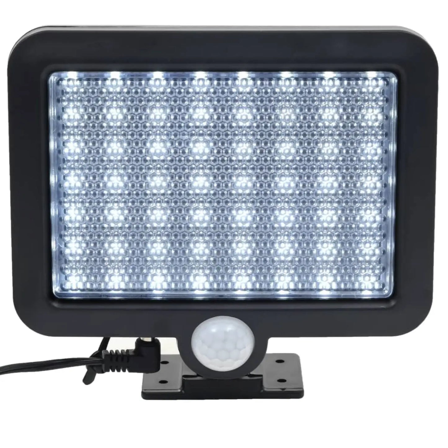 Effektiv solcells-LED-lampa för utomhusbruk med rörelsesensor