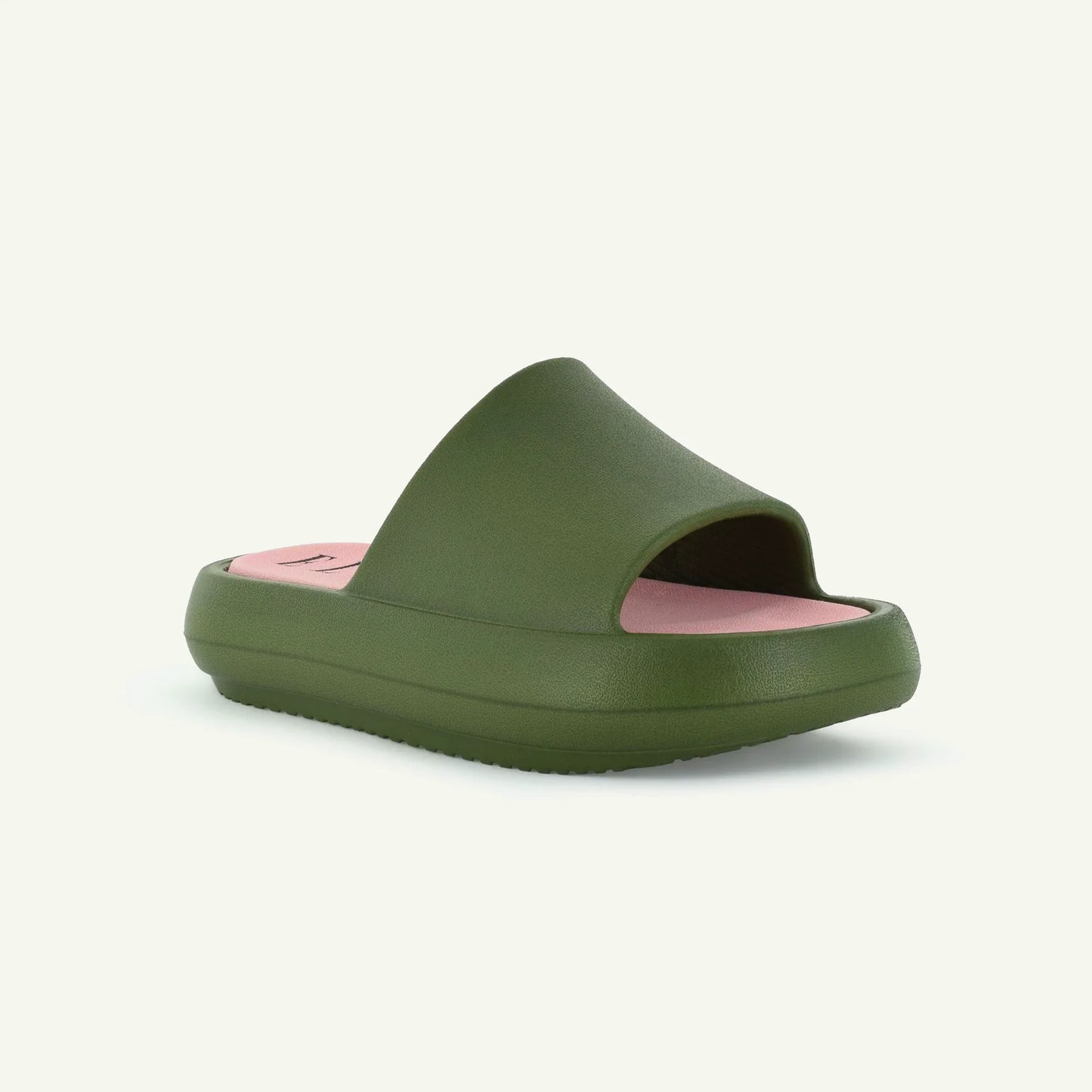ST. TROPEZ: PLATTFORMSANDAL - OLIV