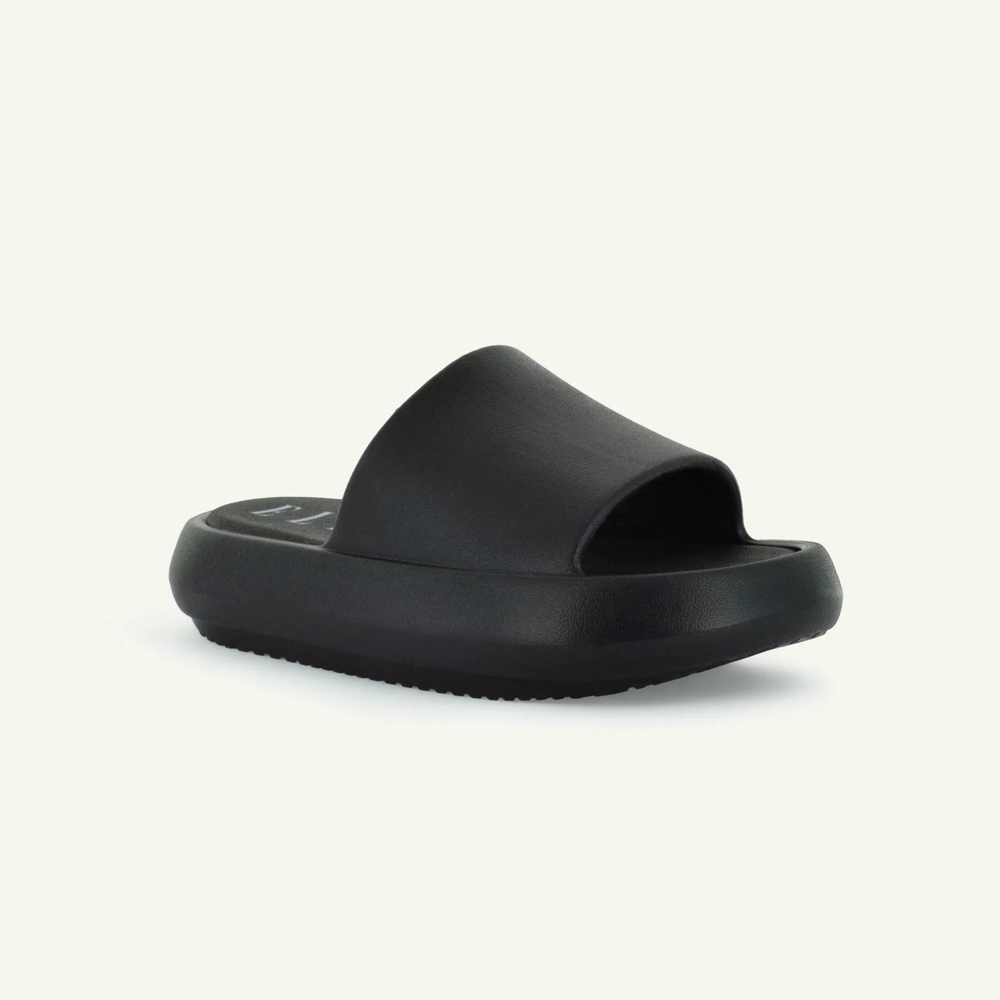 ST. TROPEZ: PLATTFORMSANDAL - SVART