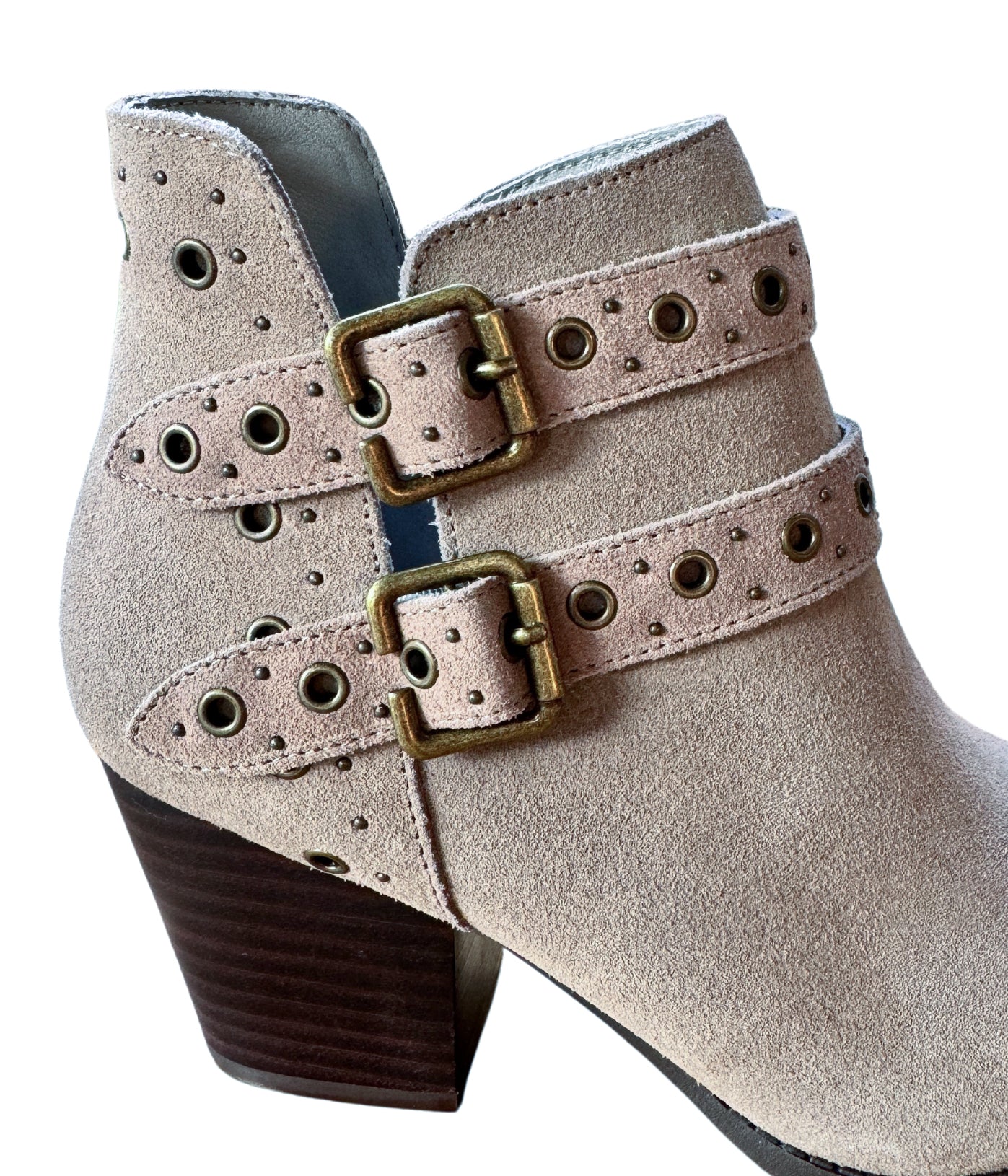 Stivaletto alla Caviglia in Pelle Elsa in Taupe