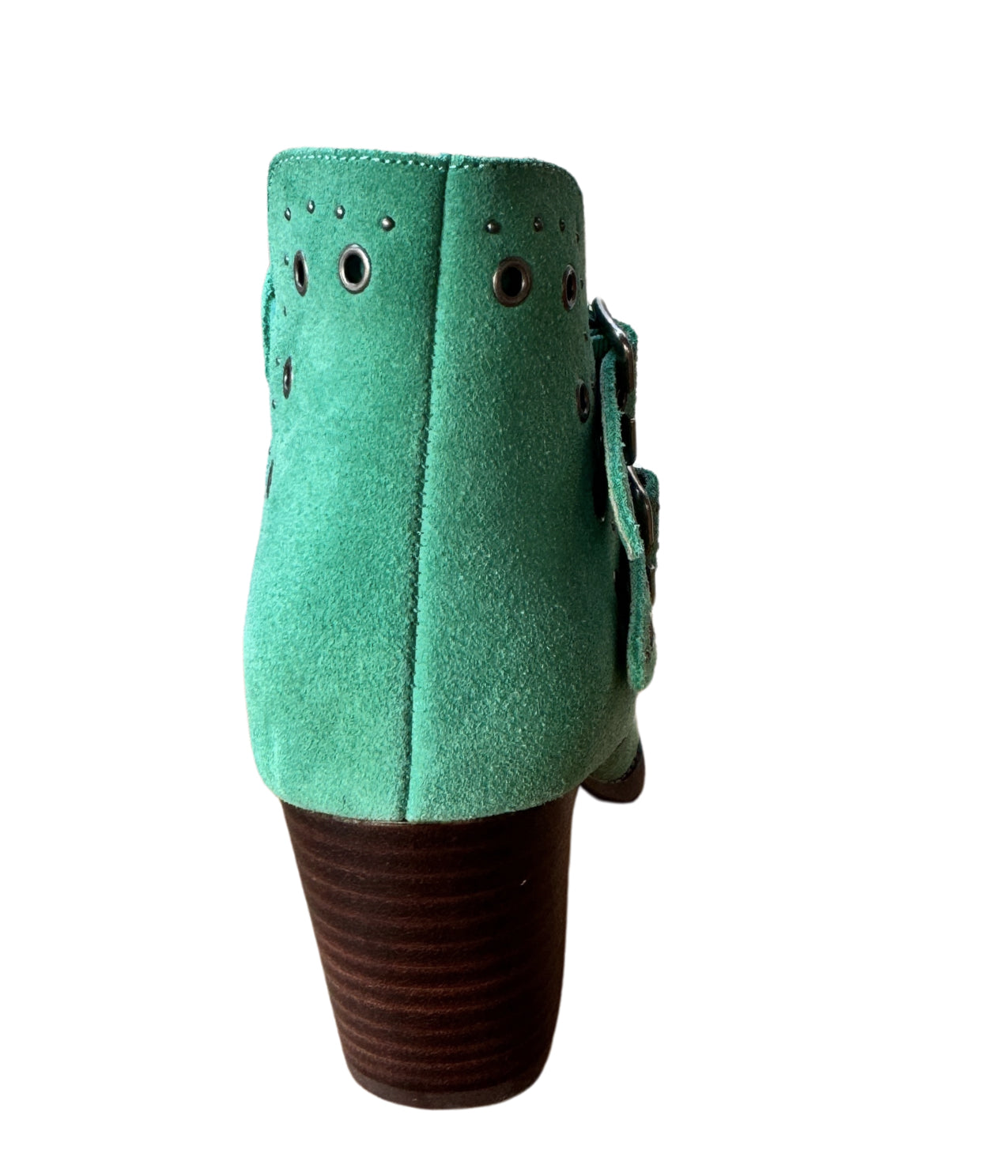 Stivaletto in pelle Elsa color verde petrolio